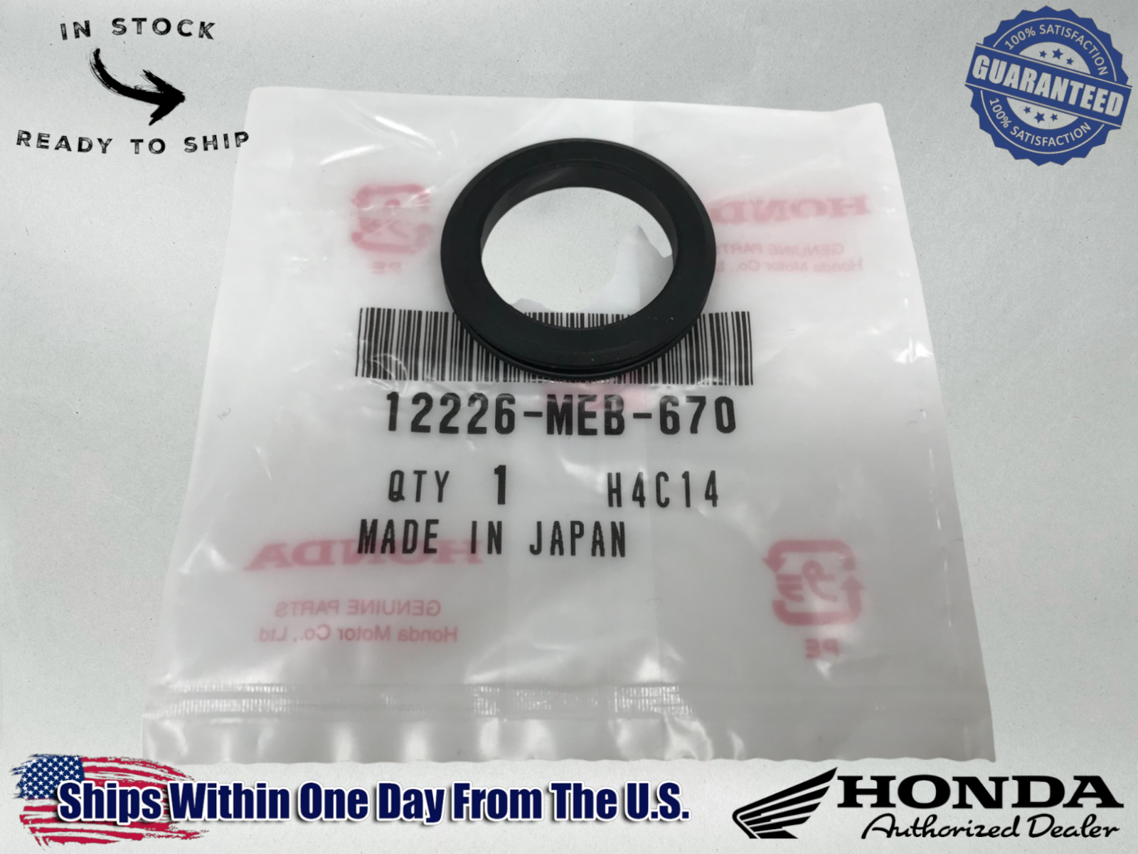 Honda OEM Spark Plug Tube Seal TRX 450R CRF 450R/X 250R/X 150R 12226-MEB-670
