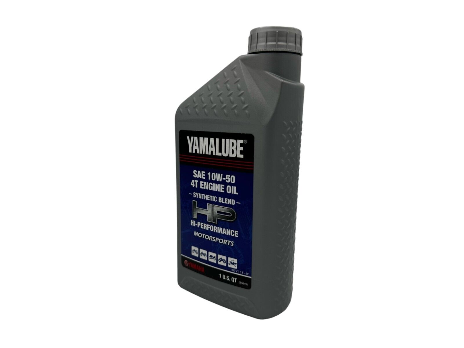 Yamaha New Yamalube 10W-50 Semi-Synthetic Oil-LUB-10W50-SS-12