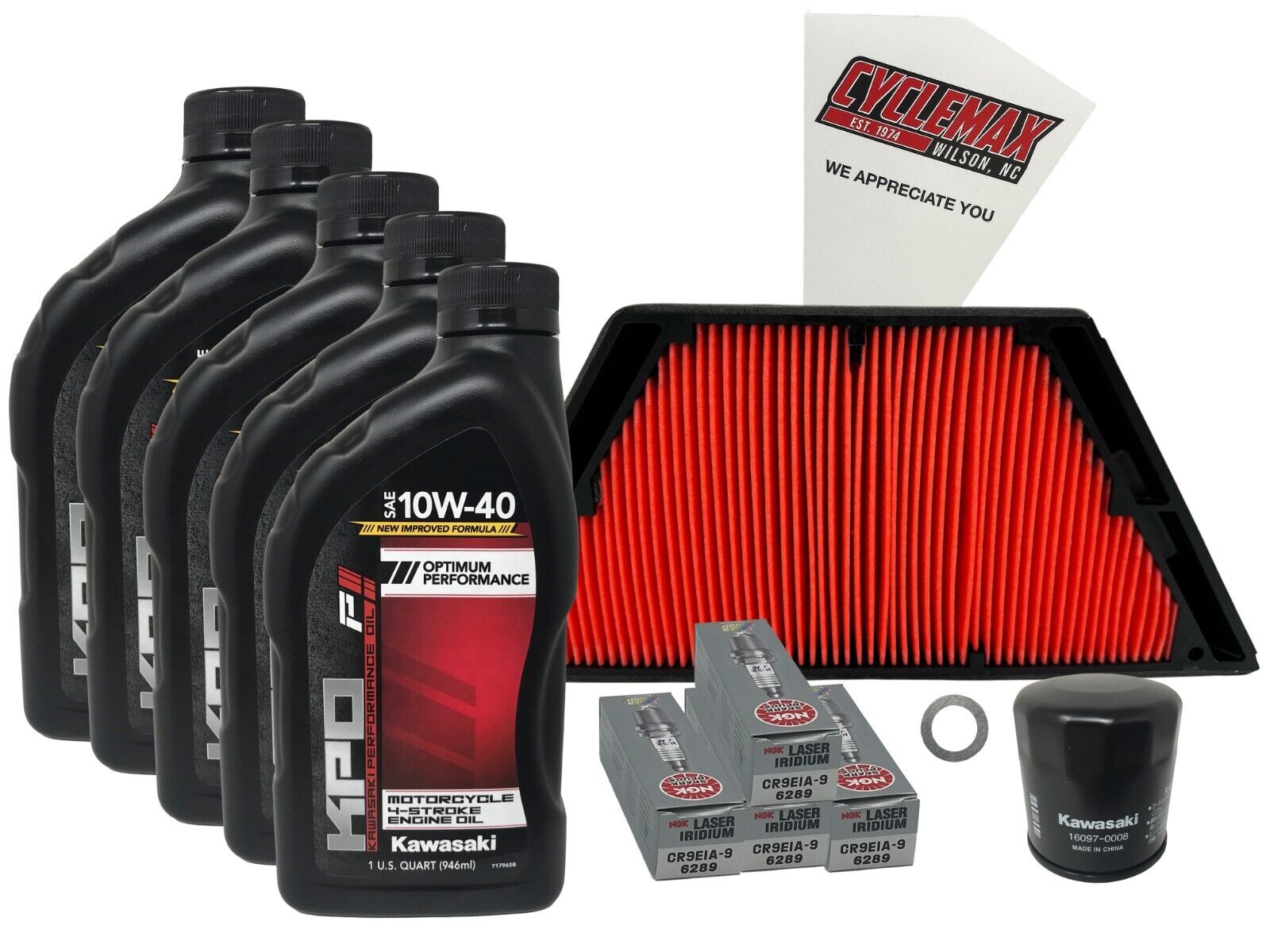 Cyclemax Standard Tune Up Kit w/Plugs fits 2012-2023 Kawasaki Ninja ZX-14R