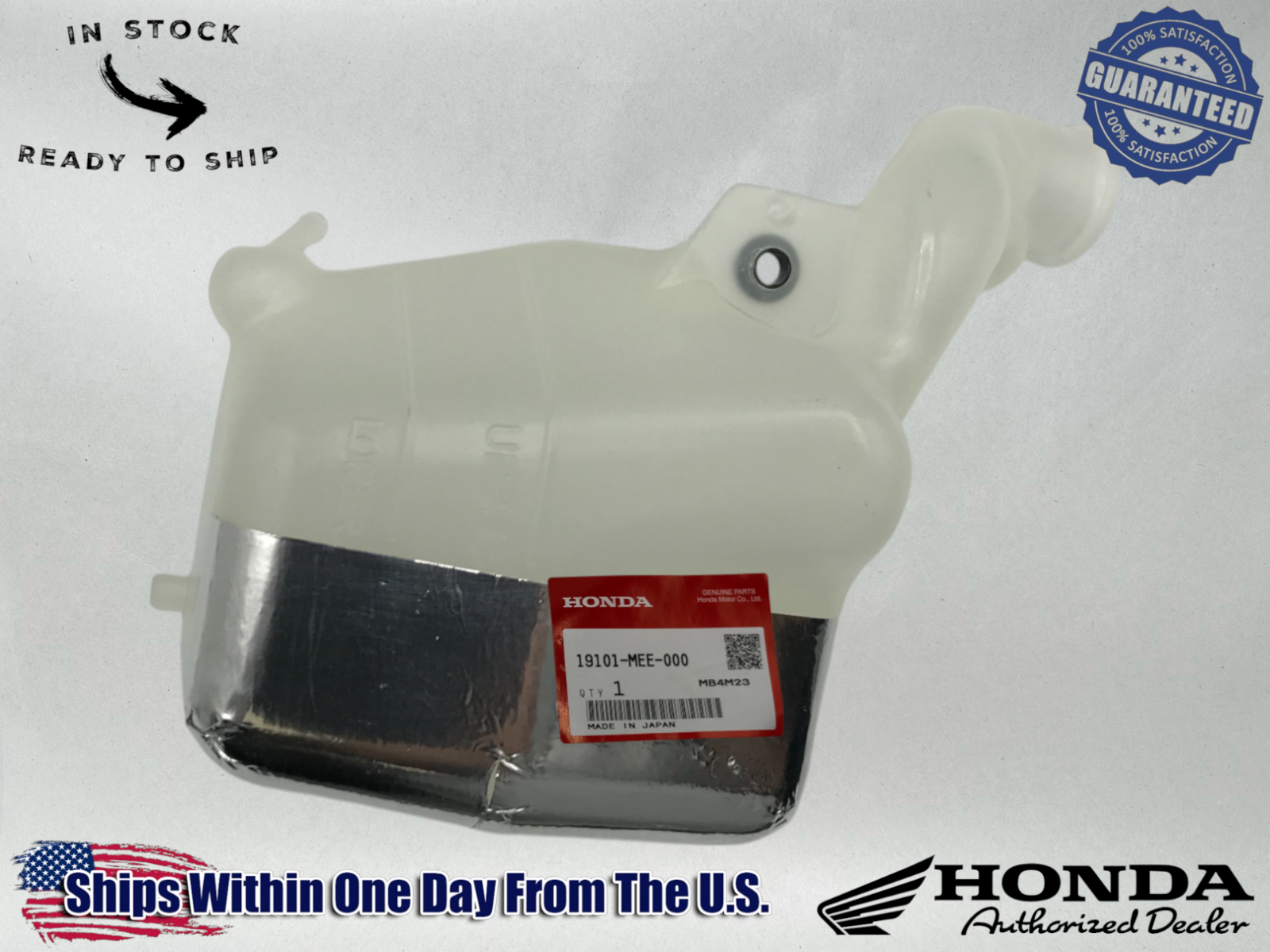 Honda OEM 2003-06 CBR600RR Coolant Radiator Reserve Overflow Tank 19101-MEE-000