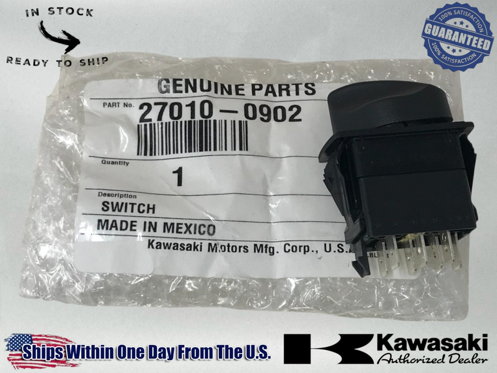Kawasaki Genuine OEM Authentic Switch 2wd-4wd 27100902 27010-0902