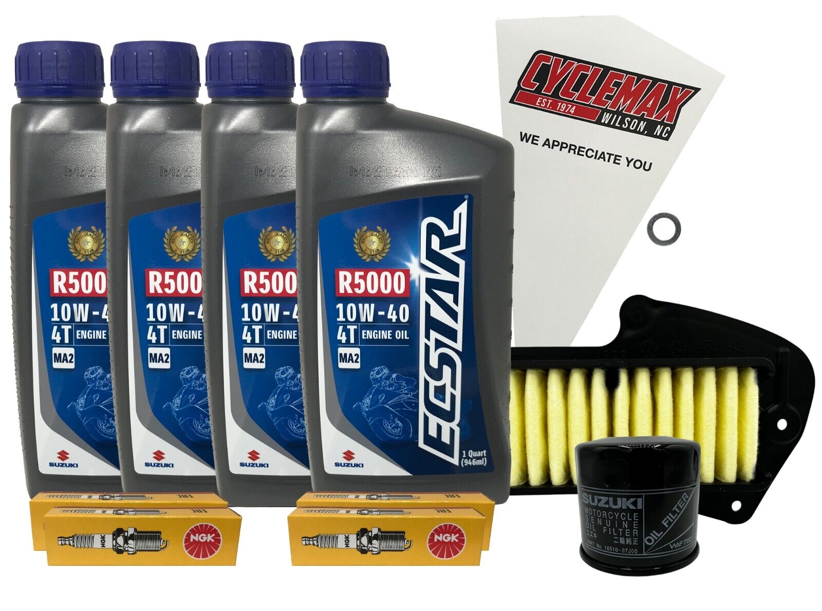 Cyclemax Standard Tune Up Kit w/ Spark Plugs fits 2011-2022 Suzuki VZR-1800