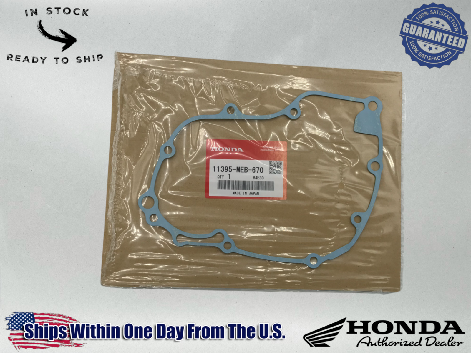 Honda Genuine OEM Authentic 2002-08 CRF450R Ignition Cover Gasket 11395-MEB-670