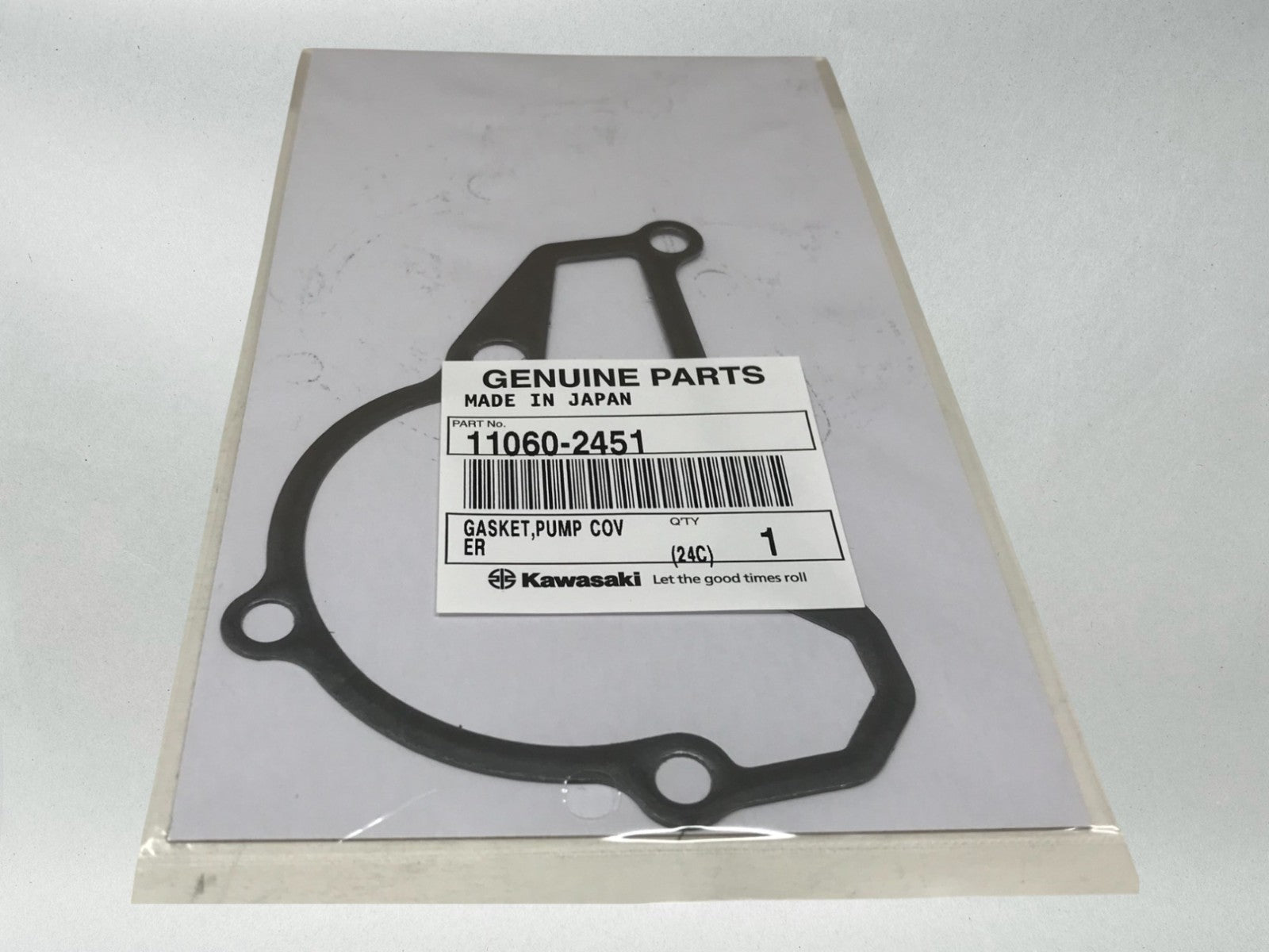 Kawasaki Genuine OEM Authentic GASKET,PUMP COVER 11060-2451