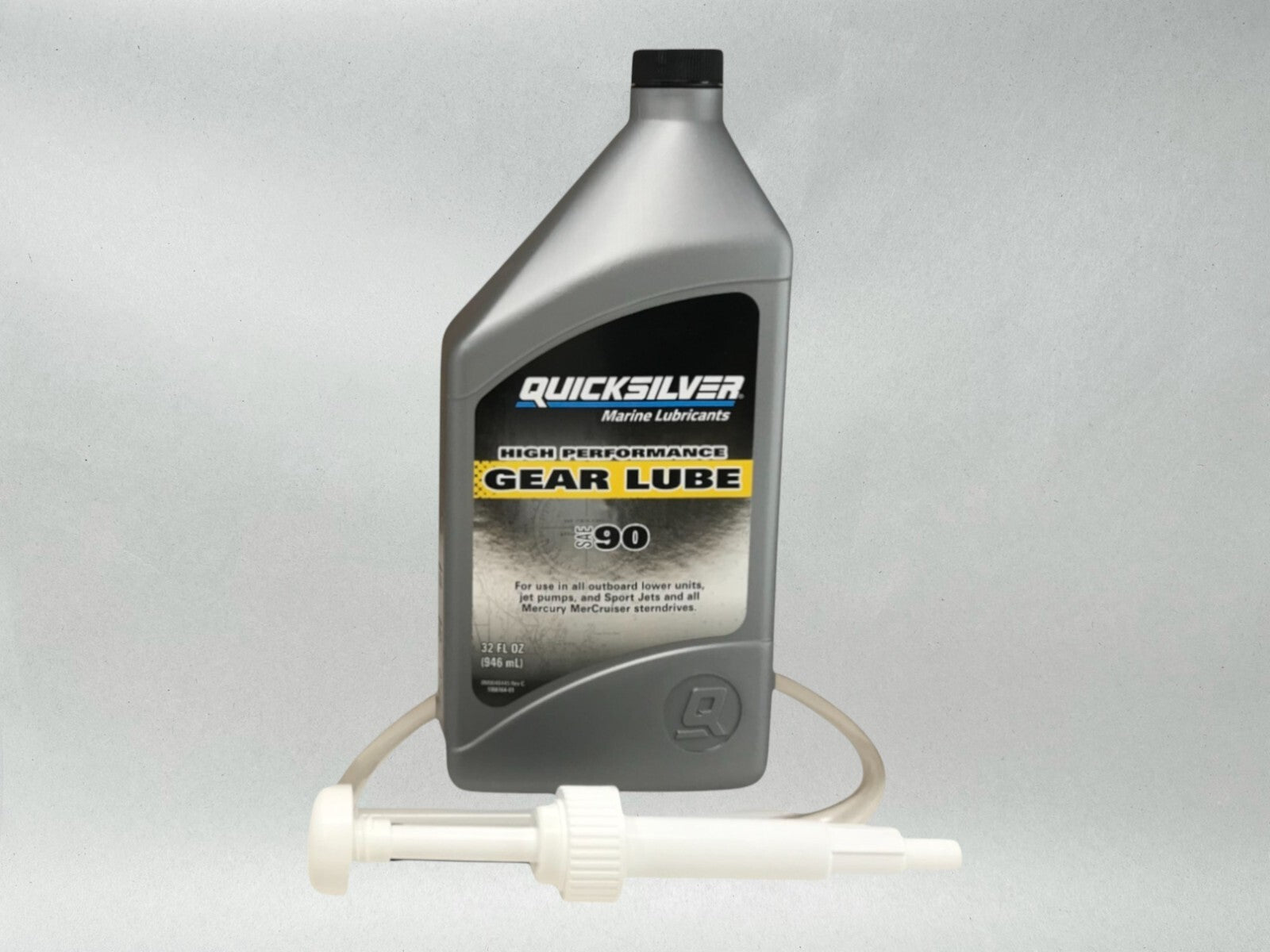 Quicksilver OEM SAE-90 High Perf Gear Lube Quart and Pumps 92-8M0222069 2 Pack