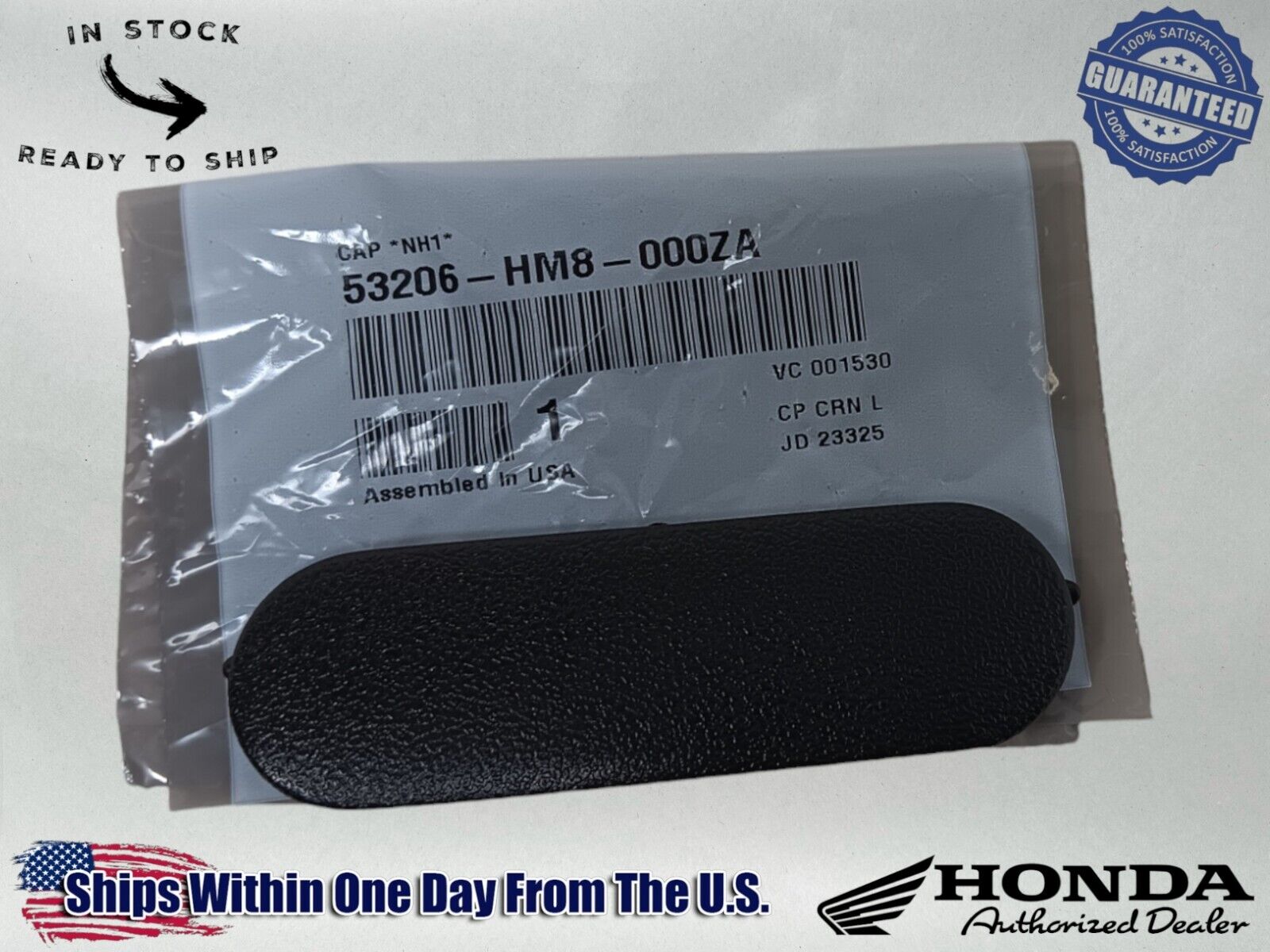 Honda OEM Foreman Rancher Handlebar Dash Center Clamp Cover 53206-HM8-000ZA