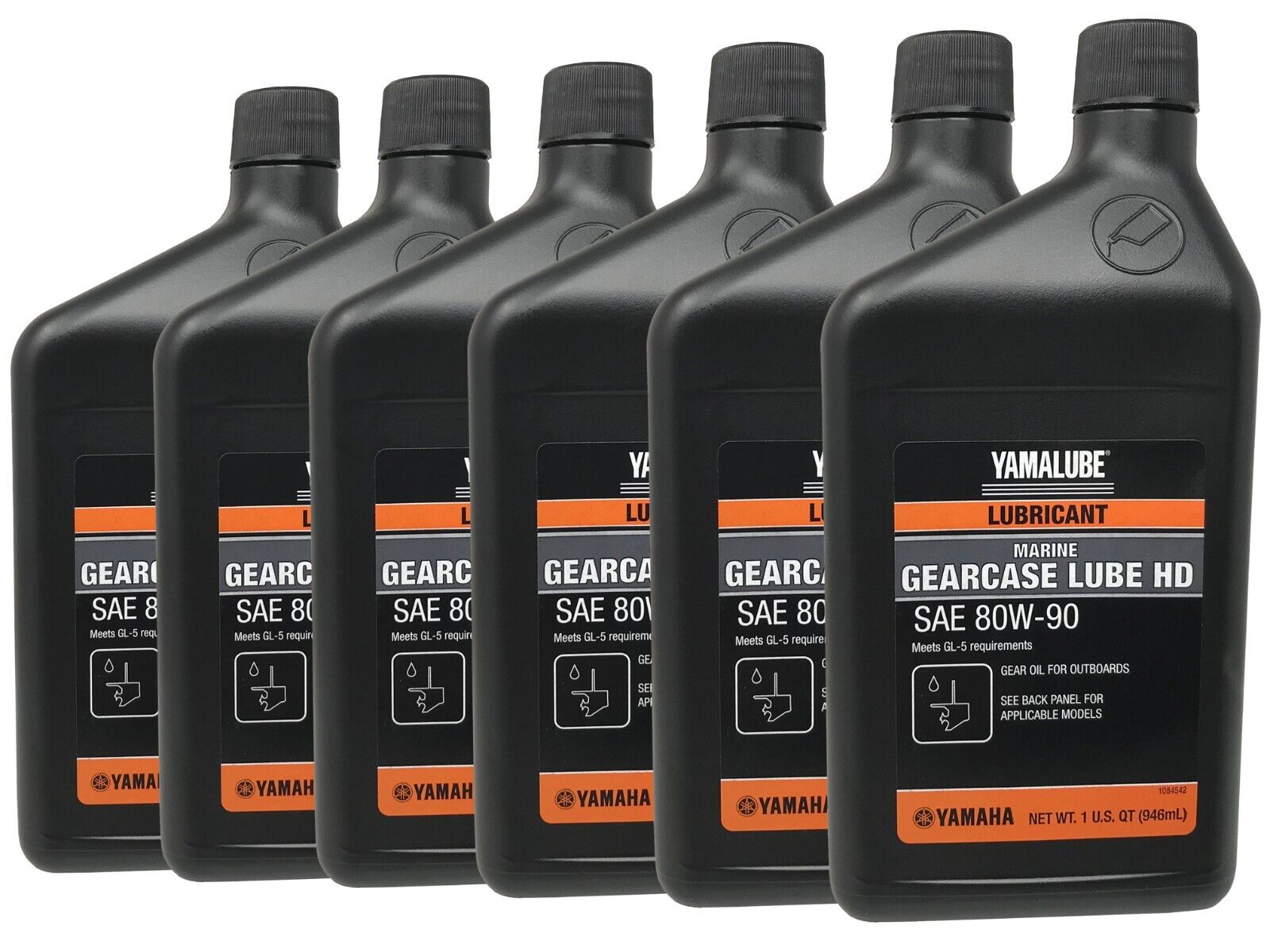 Yamaha Genuine OEM Gearcase Lube HD ACC-GLUBE-HD-QT - 6 Pack