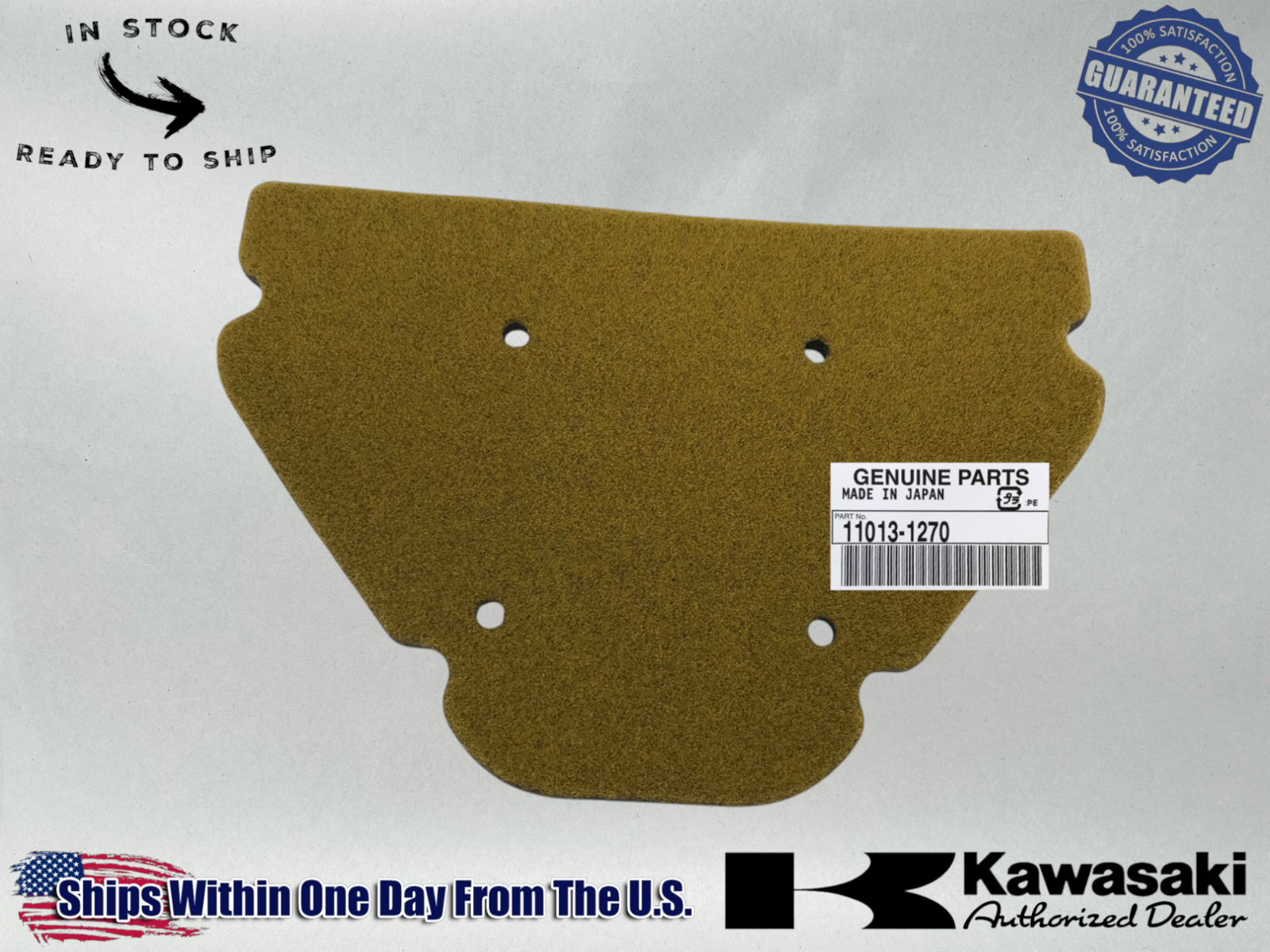 Kawasaki Genuine OEM Air Filter ZX900 Ninja ZX-9R 98-03 1999 -02 11013-1270