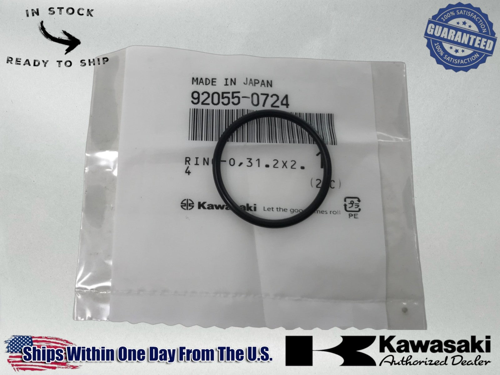 Kawasaki Genuine OEM Authentic O Ring 31.2x2.4 92055-0724