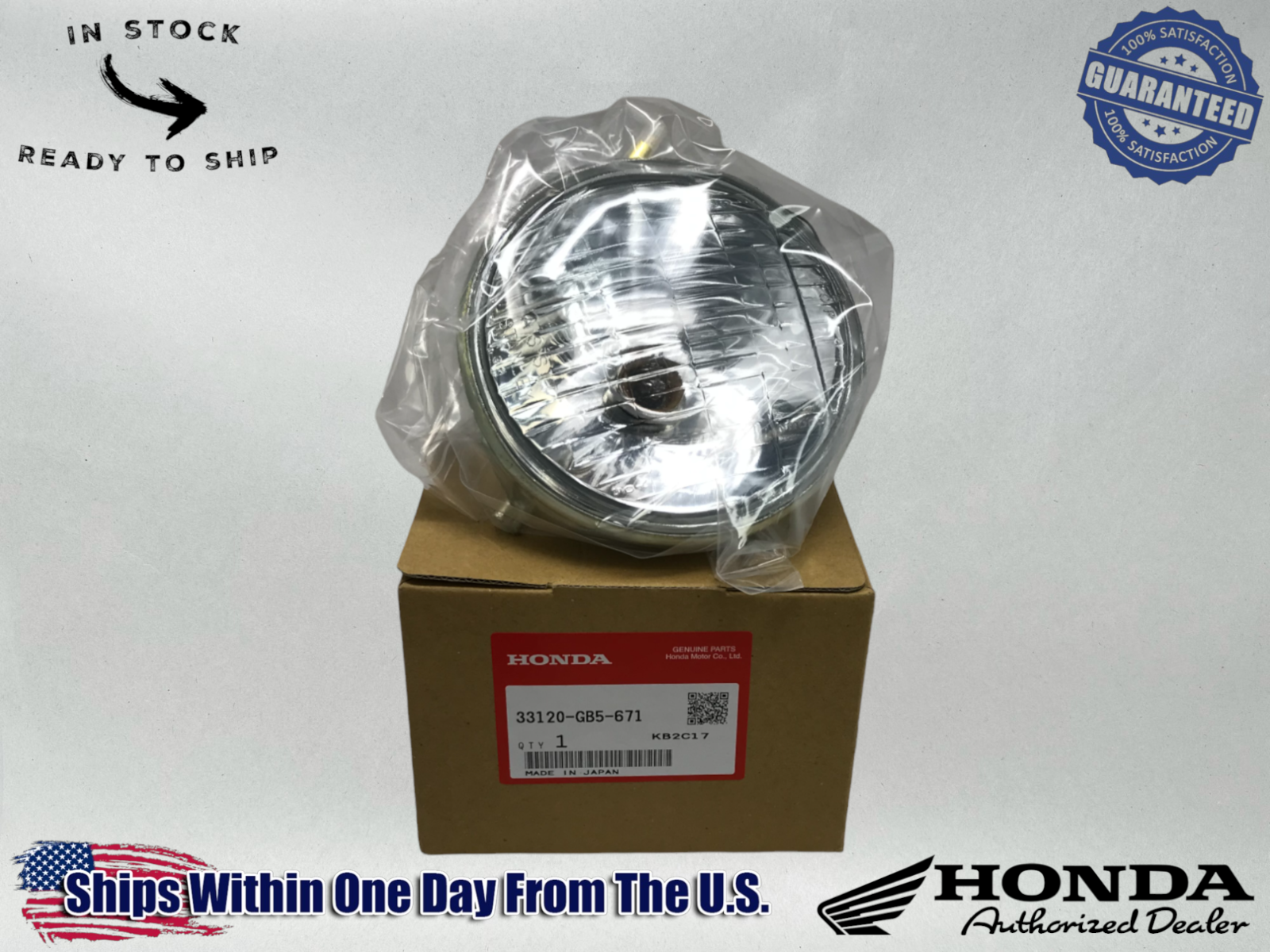 Honda OEM Headlight Bulb C70 Passport NX50M Express SR 33120-GB5-671