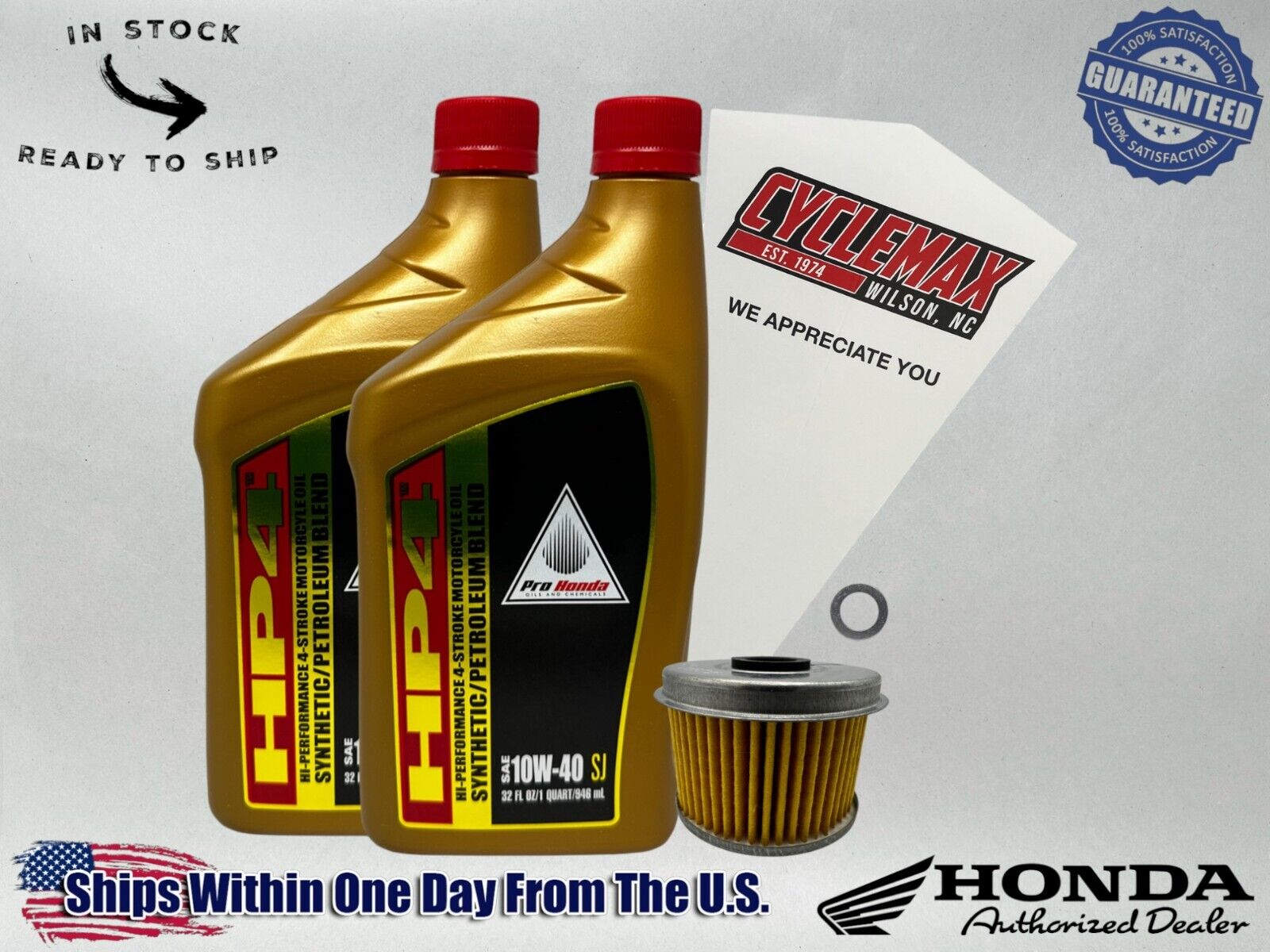 Cyclemax Semi Synthetic Oil Change Kit fits 2022-2024 Honda Rebel 300 CMX300