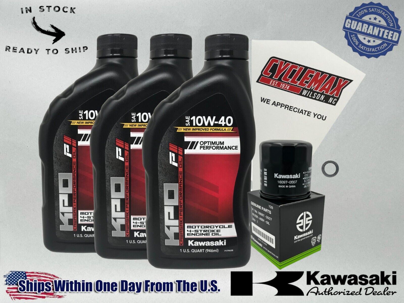Cyclemax Standard Oil Change Kit fits 2012-2024 Kawasaki TERYX 4 750 800 4X4