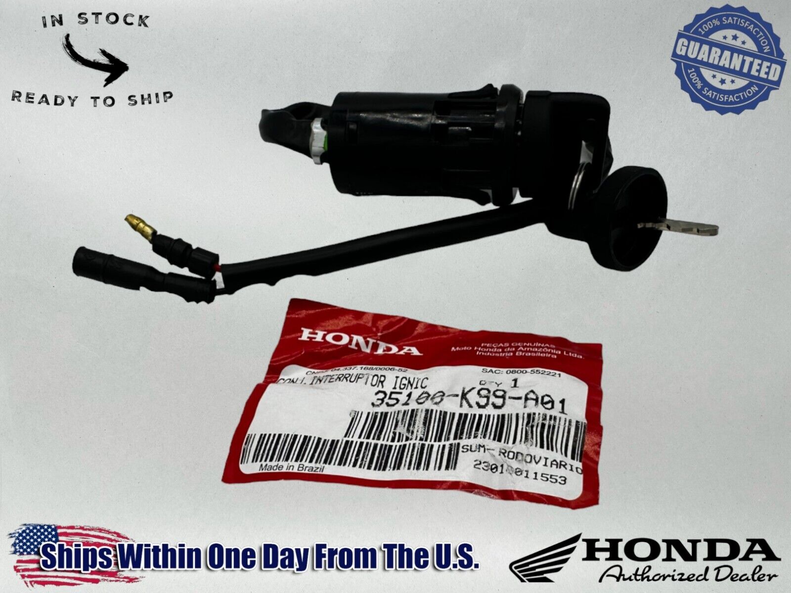 Honda Genuine OEM Authentic Combination Switch 35100-K99-A01