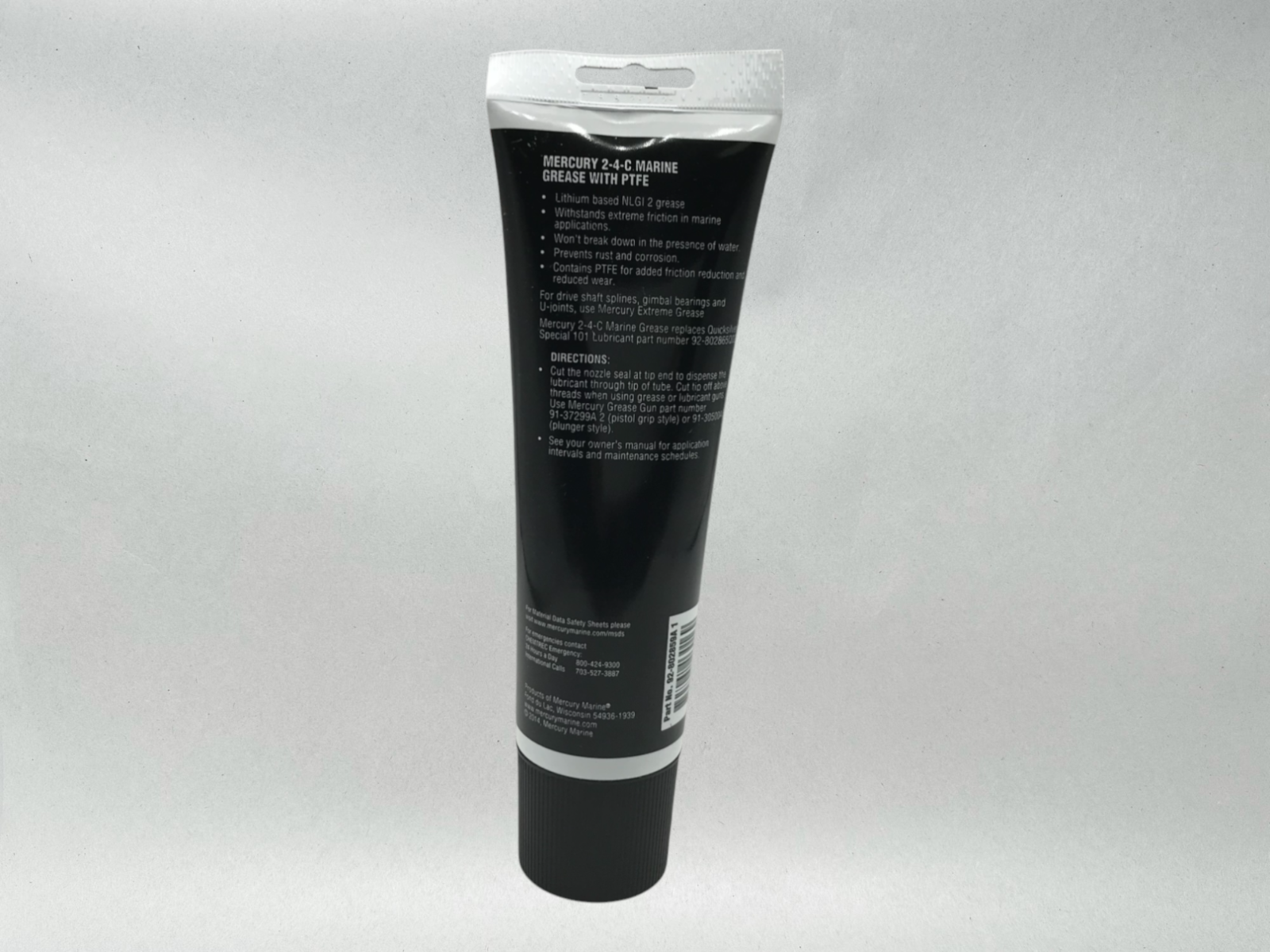 Mercury OEM 2-4-C Marine Lubricant with Teflon 8 oz Tube 92-802859A1