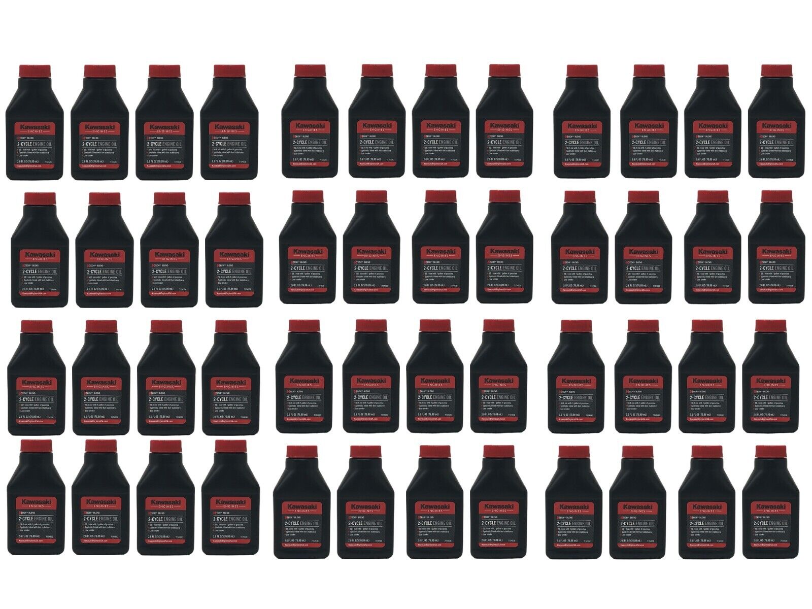 Kawasaki Engines Genuine OEM 2.6FL OZ 2-Cycle Engine Oil 99969-6082 - 48 Pack