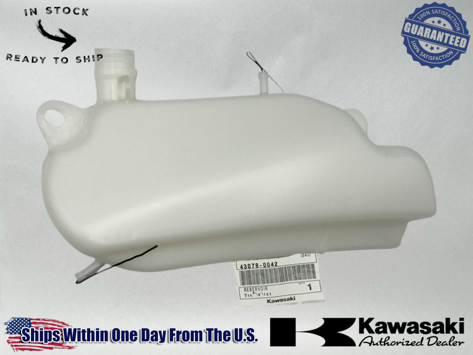 Kawasaki Genuine OEM Authentic 2008-12 NINJA 250R COOLANT RESERVOIR 43078-0042