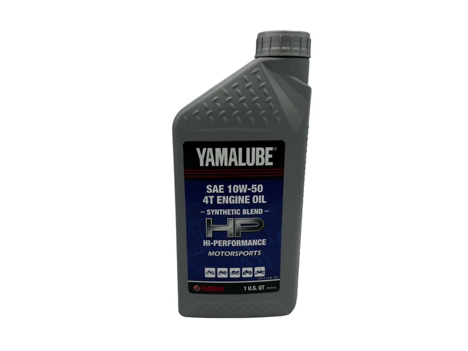 Yamaha New Yamalube 10W-50 Semi-Synthetic Oil-LUB-10W50-SS-12