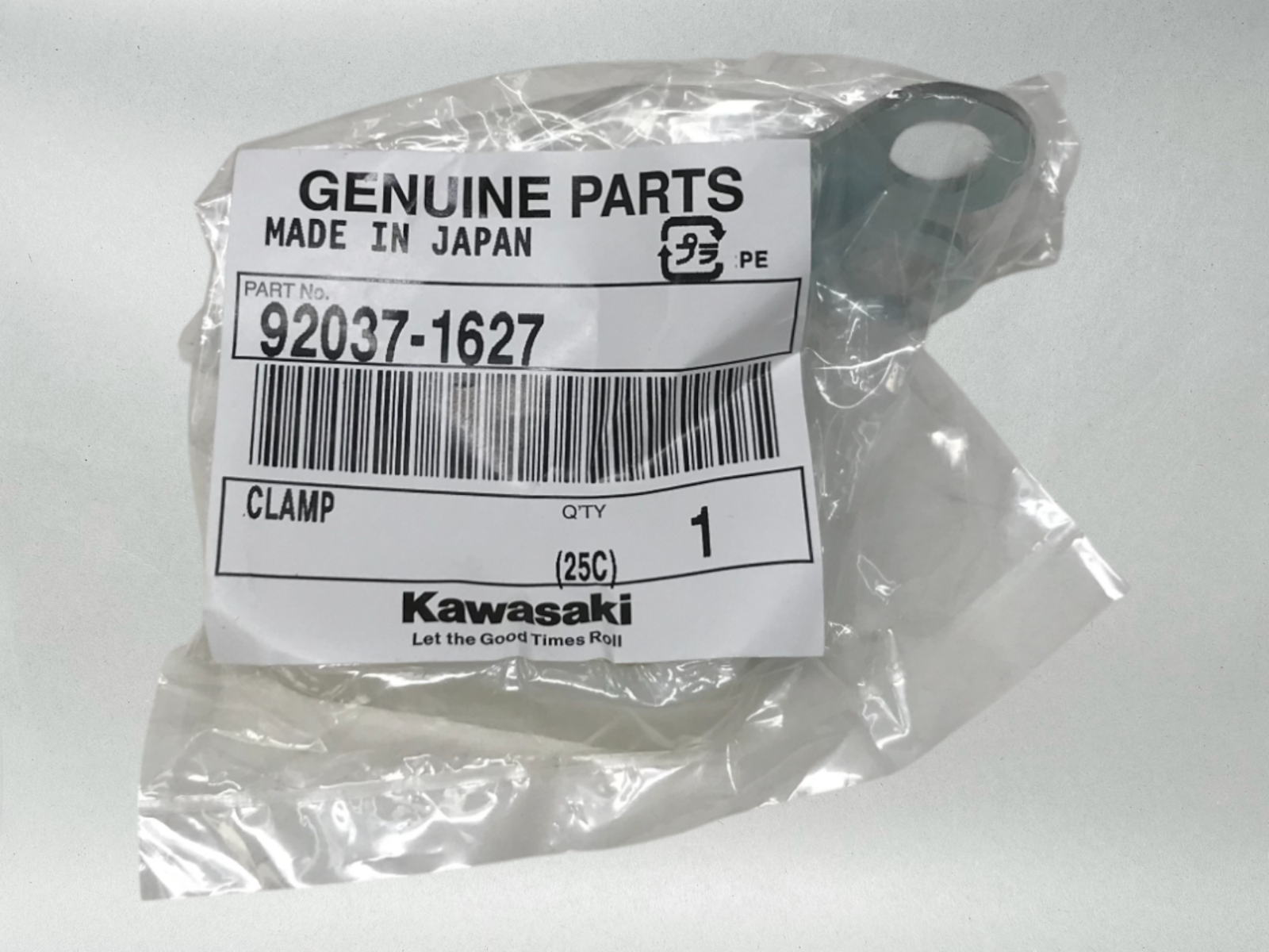 Kawasaki OEM Front Brake Hose Guide 1985-95 KX125,250,500 Ahrma 92037-1627