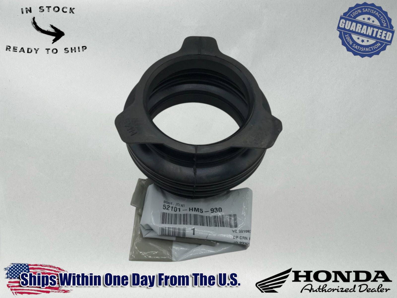 Honda Genuine OEM Authentic REAR DRIVE SHAFT FLEX BOOT 1995-2000 52101-HM5-930