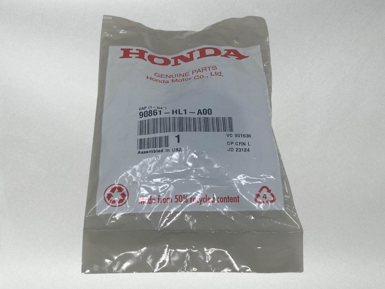 2 Honda Genuine OEM Bumper Caps 1-3/4" MUV700 Pioneer 700 1000 90861-HL1-A00