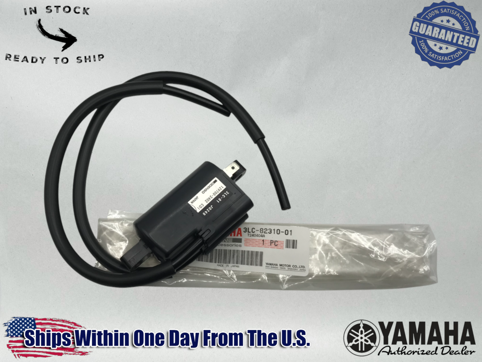 Yamaha Genuine OEM 1987-06 BANSHEE YFZ 350 YFZ350 IGNITION COIL 3LC-82310-01