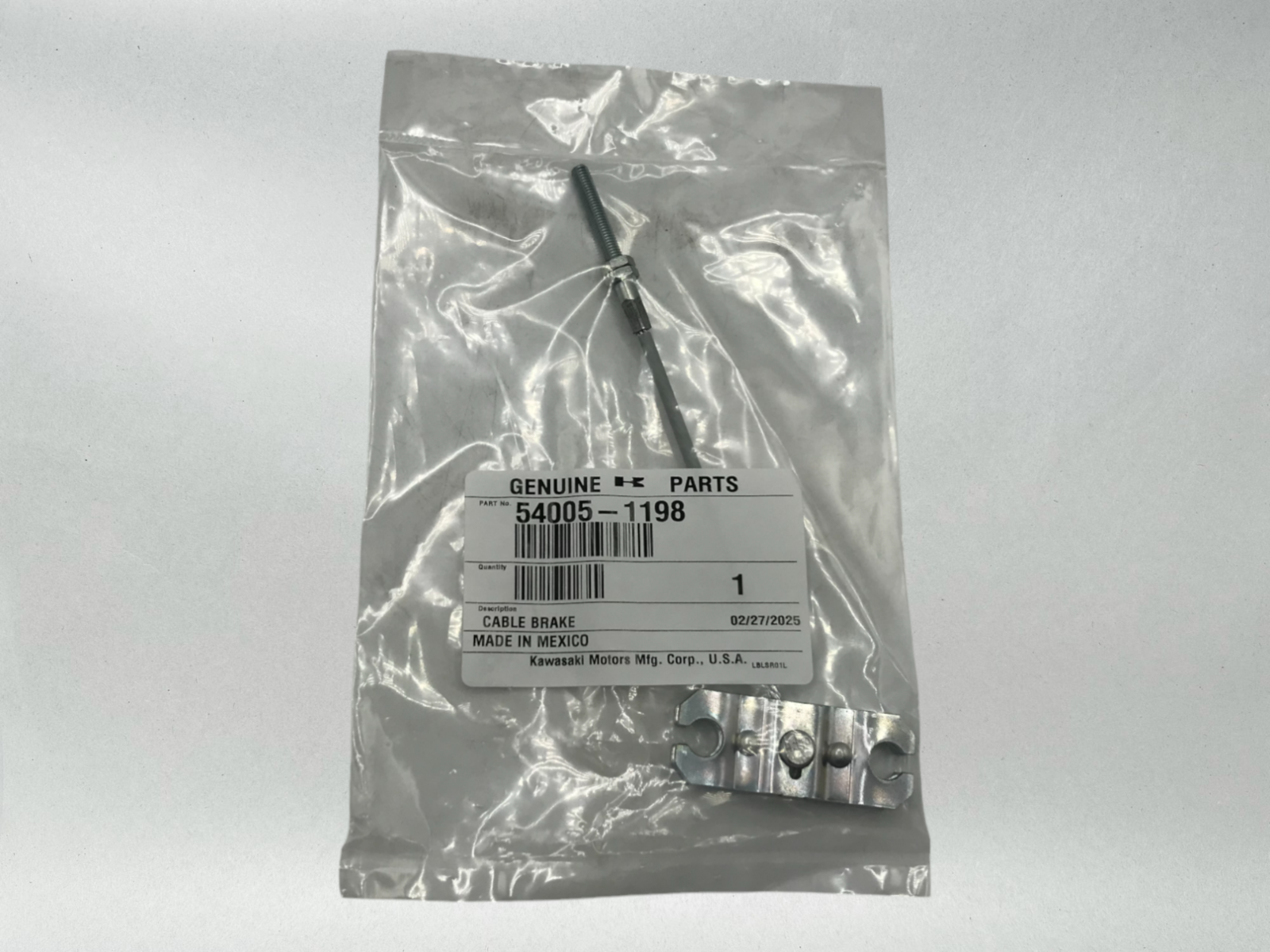 Kawasaki Genuine OEM 1999 -24 MULE FRONT PARKING BRAKE CABLE 54005-1198
