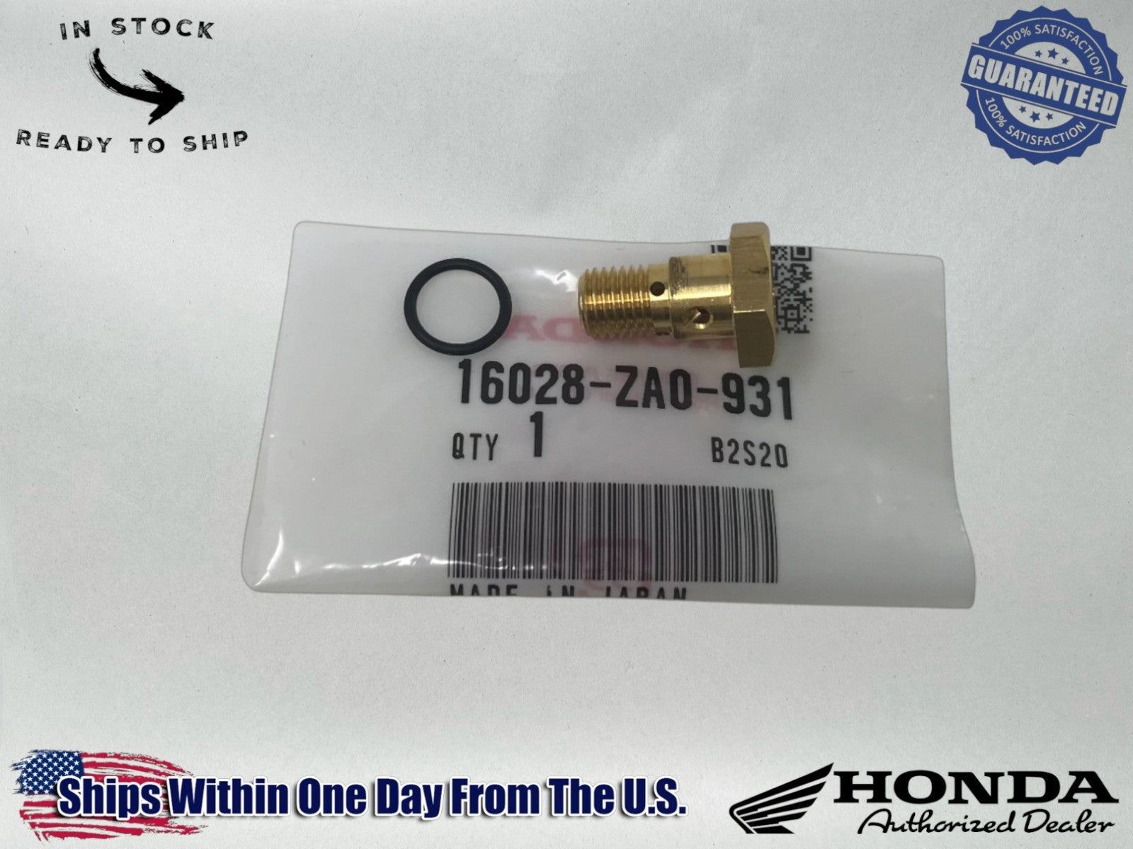 Honda Genuine OEM Authentic Honda 16028-ZA0-931 SCREW SET 16028-ZA0-931