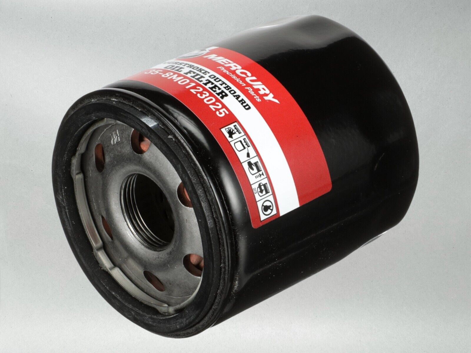 Mercury OEM Outboard Oil Filter for Mercury 3.4L V6 and 4.6L V8 8M0123025
