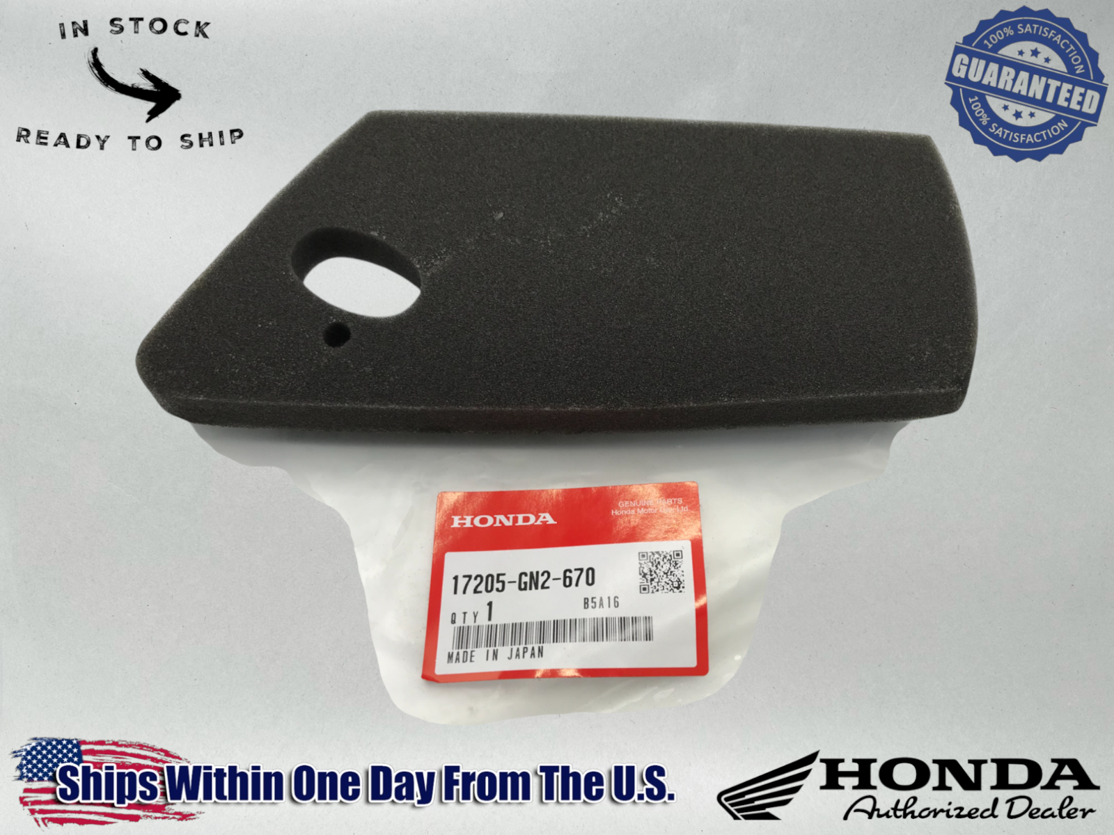 Honda Genuine OEM NB50 NB50M NB 50 1985-87 Aero air filter 17205-GN2-670