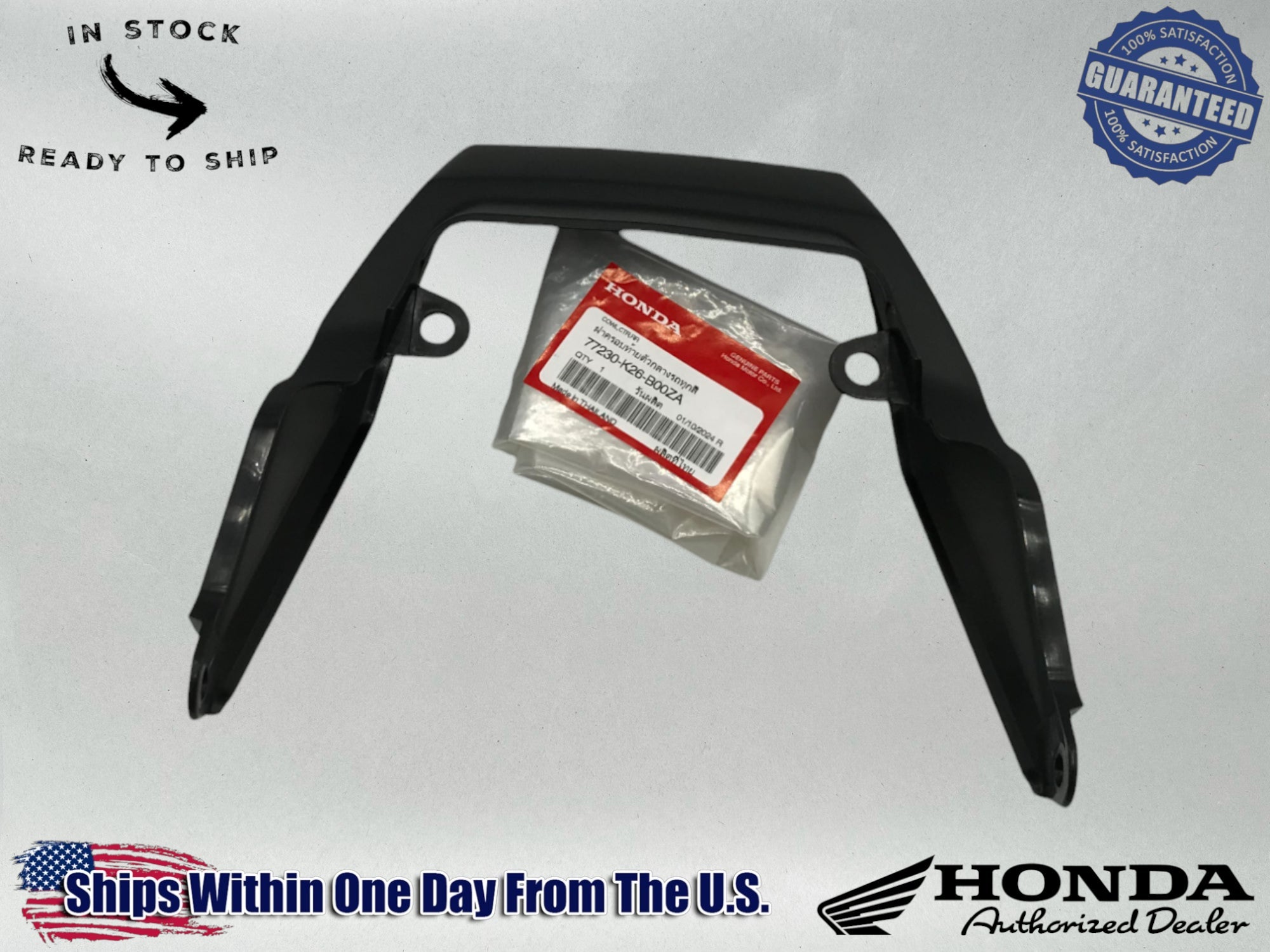 Honda Genuine OEM 2017-20 GROM 125 125A REAR CENTER COWL 77230-K26-B00ZA