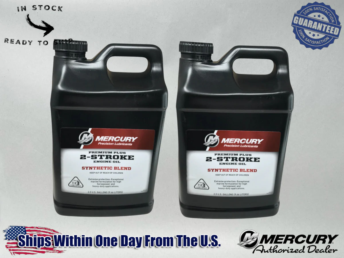 Mercury OEM DFI Direct Injection SS 2-Stroke Oil 2.5 Gallons 858028K01 2 Pack