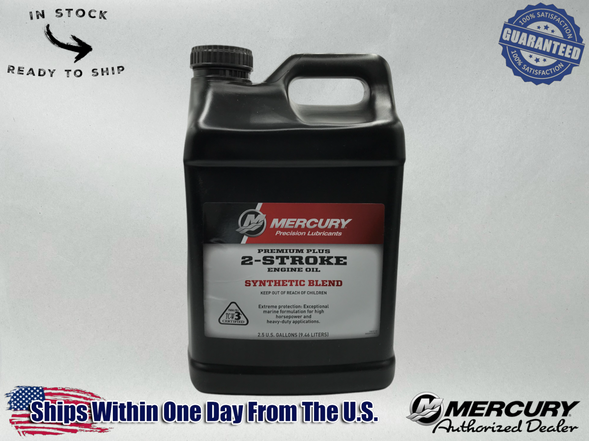 Mercury OEM DFI Direct Injection SS 2-Stroke Oil 2.5 Gallon 858028K01