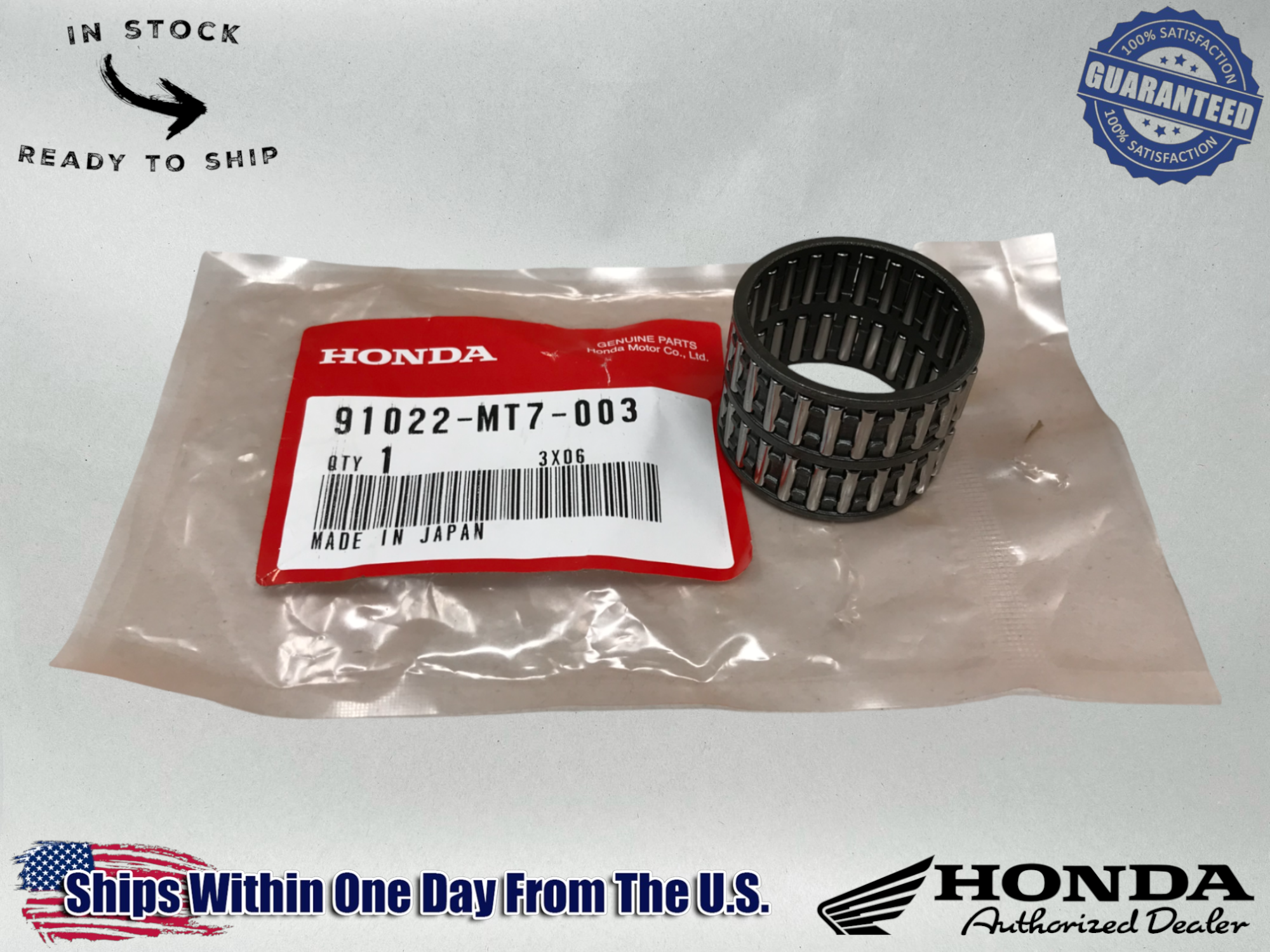 HONDA OEM TRX400EX/X TRX450R/ER Starter Gear Clutch Basket Bearing 91022-MT7-003