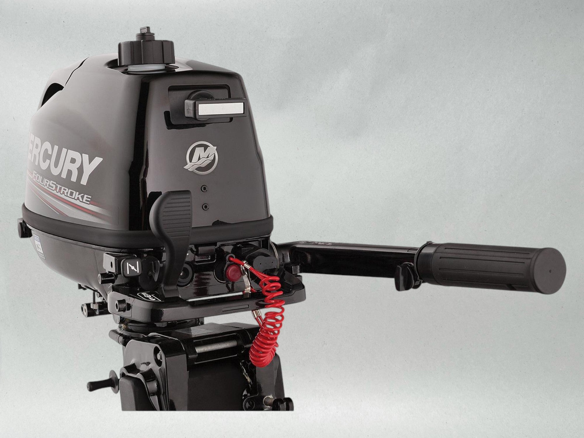 Mercury 6hp Tiller FourStroke Outboard Motor, 15" Shaft Model ME 6MH 1FX6201KK