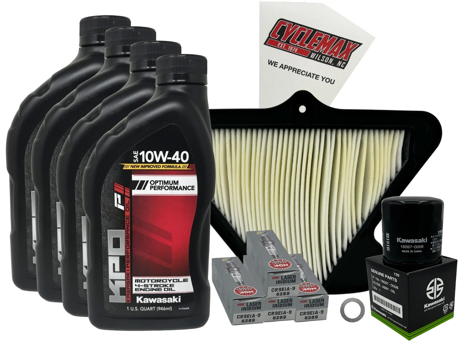 Cyclemax Standard Tune Up Kit w/Plugs fits 2011-2015 Kawasaki Ninja ZX-10R