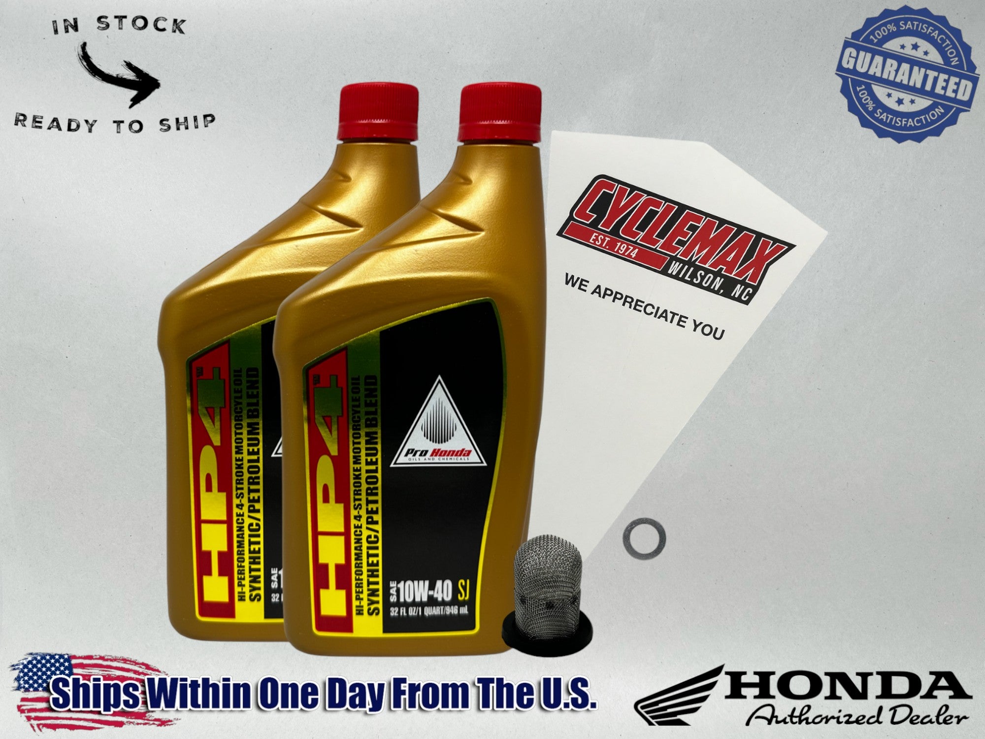 Cyclemax Semi Synthetic Oil Change Kit fits 2003-2025 Honda Ruckus