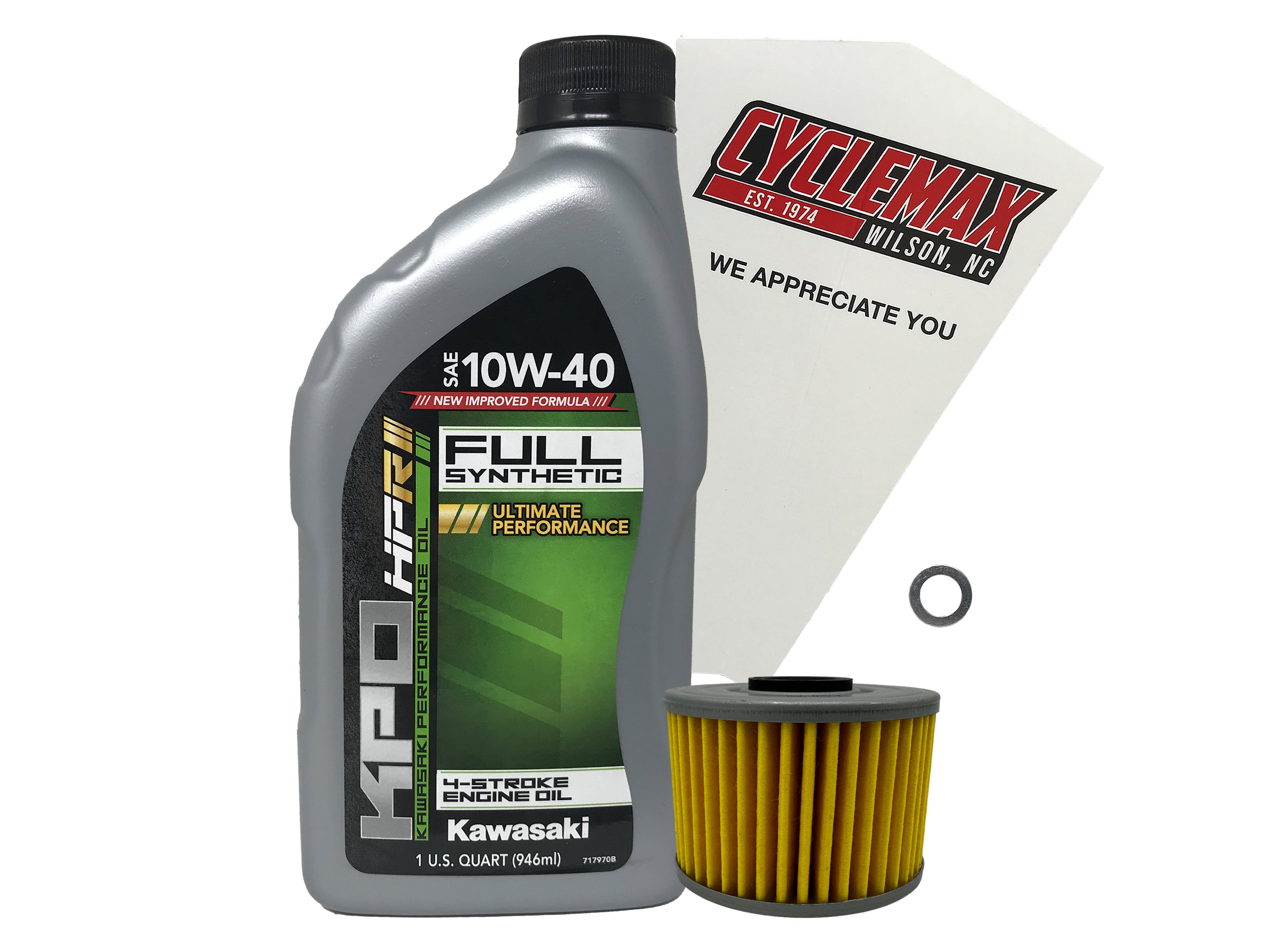 Kawasaki KPO Full Synthetic Oil Change Kit for 2008-2025 KLX140