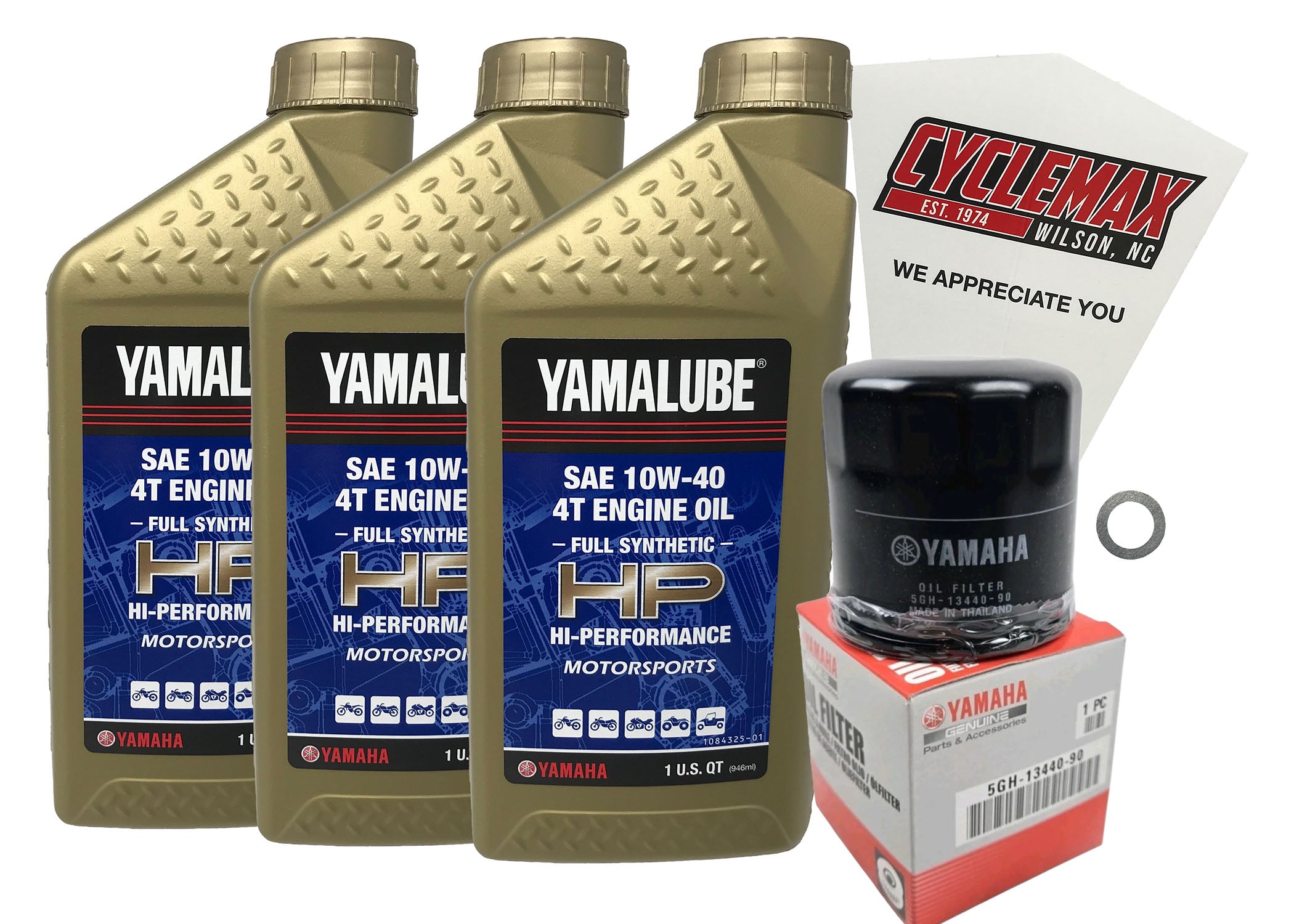 Yamaha Yamalube Full Synthetic Oil Change Kit for 2004-2007 RHINO