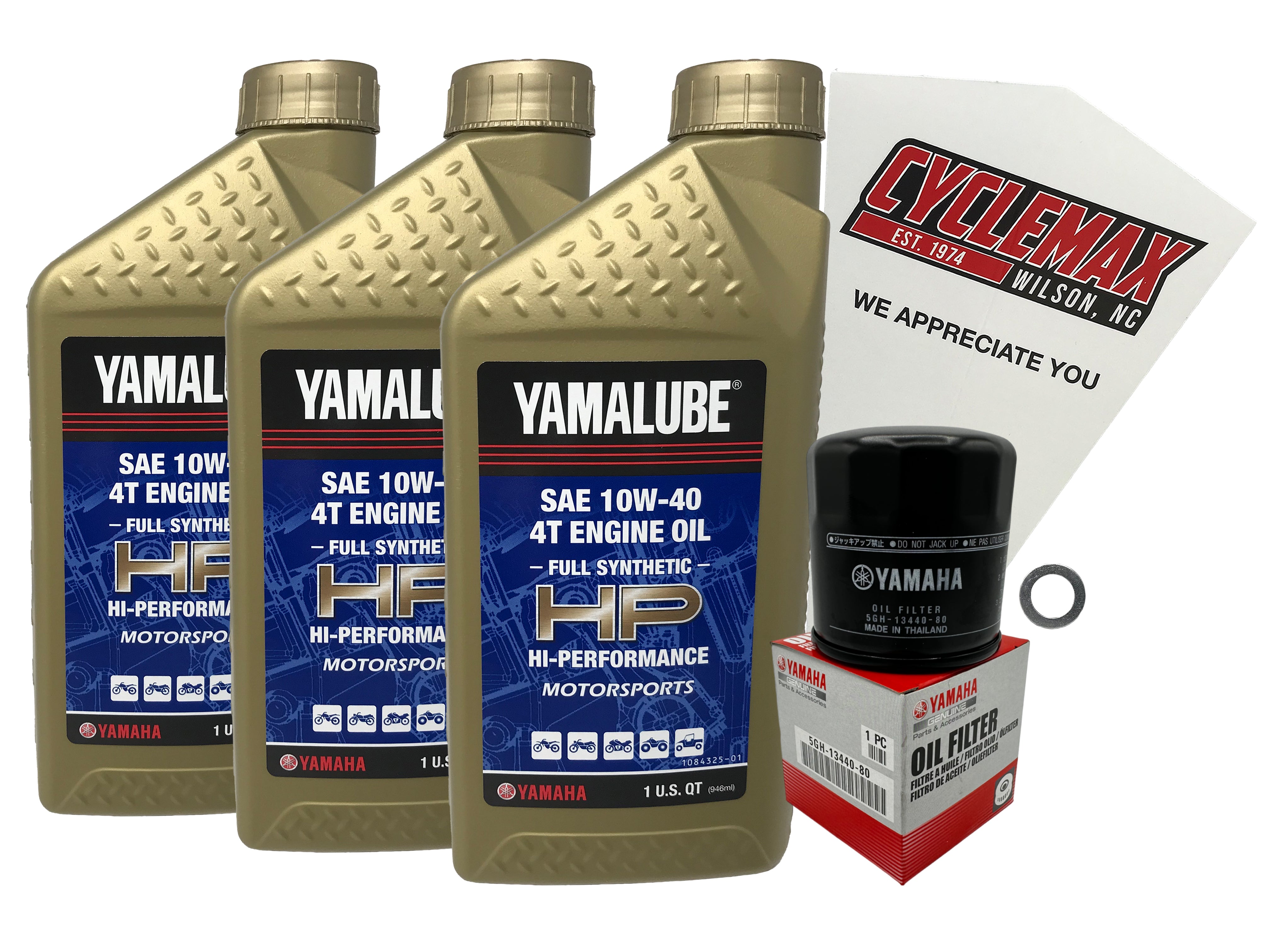 Yamaha Yamalube Full Synthetic Oil Change Kit for 2007-2014