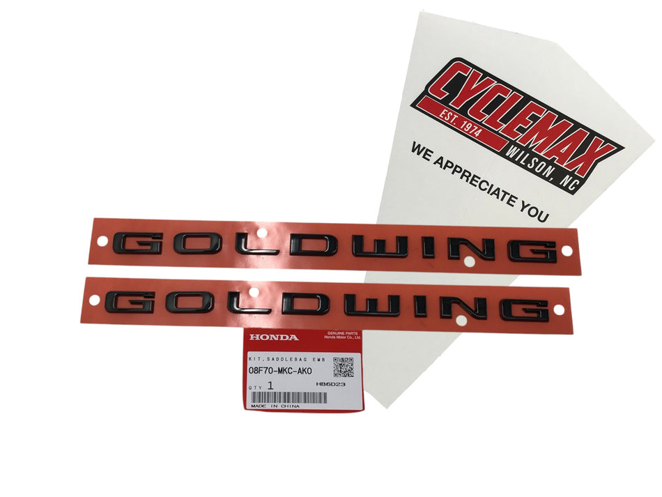 Honda OEM (18-25) GL1800 Gold Wing Saddlebag Emblem 08F70-MKC-AK0