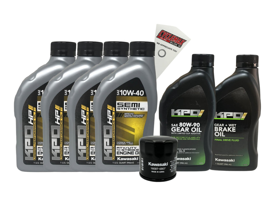 Kawasaki KPO Semi-Synthetic Full Service Kit for 2014-2023 TERYX