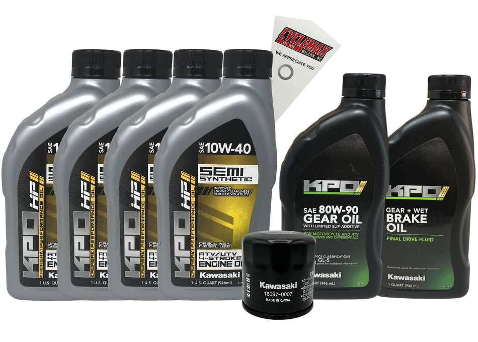 Kawasaki KPO Semi-Synthetic Full Service Kit for 2014-2023 TERYX