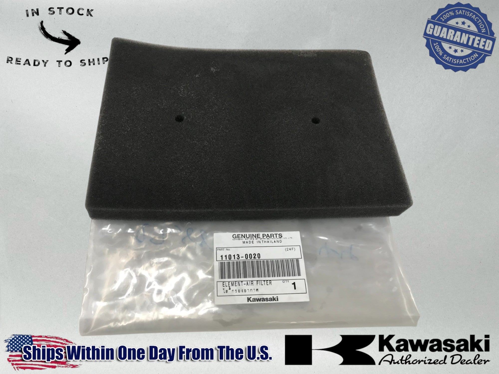 Kawasaki Genuine OEM Air Filter Element 11013-0020