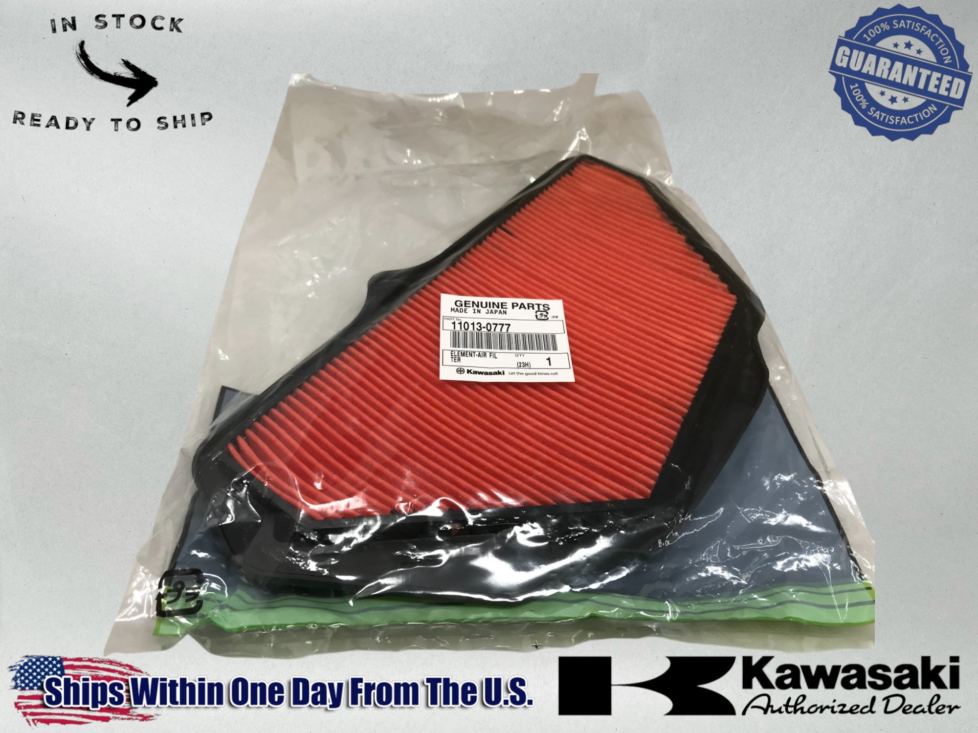 NEW KAWASAKI GENUINE OEM 11013-0777 ELEMENT-AIR FILTER