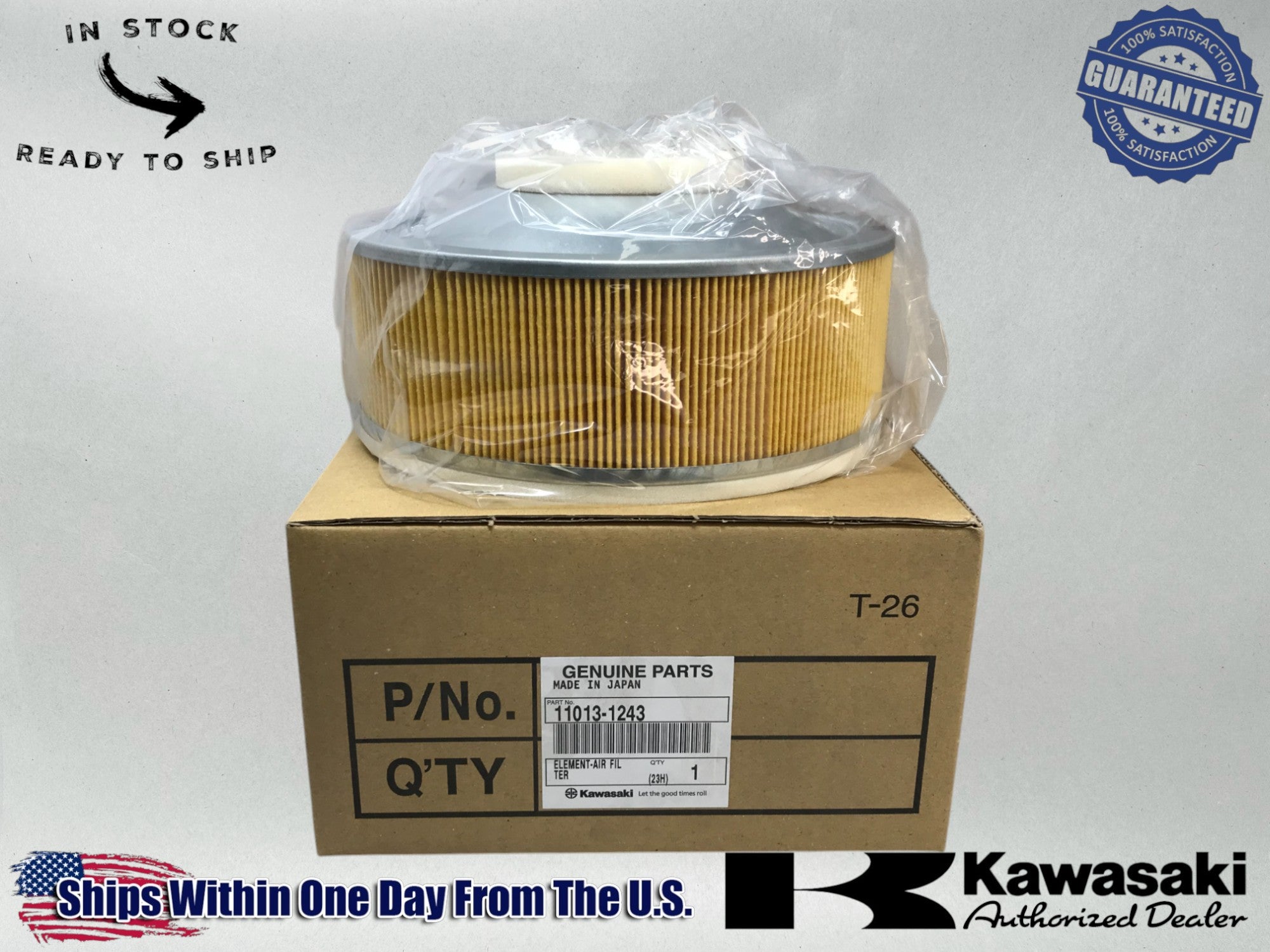 OEM Kawasaki VN 800 Vulcan Air Filter 11013-1243