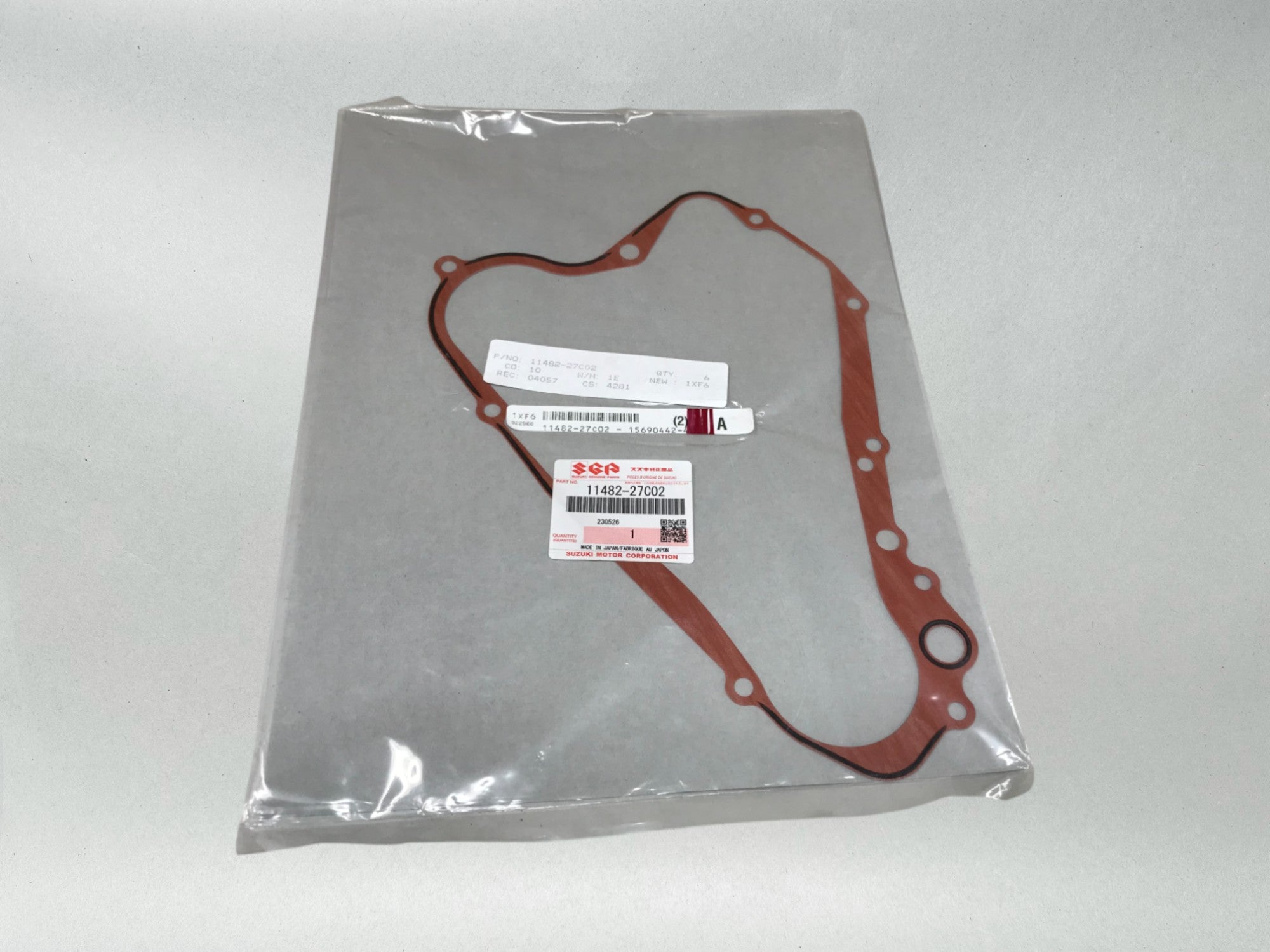 Suzuki Genuine OEM Clutch Cover Gasket 11482-27C02