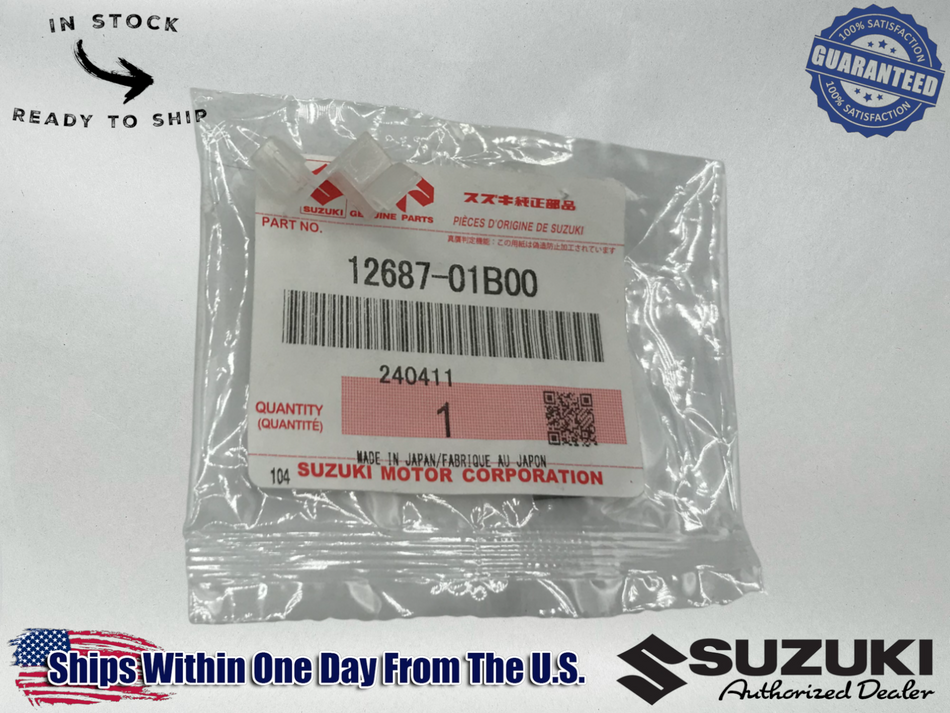 SUZUKI OEM SUZUKI BUSH EXHUAST VALVE ROD NO.2 RM125 RM80 RM250  12687-01B00