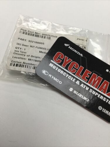 Kawasaki OEM Part 92210-0005 Flanged Nut