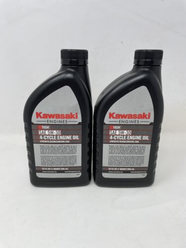 OEM Kawasaki Lawn Mower SAE 5W30 4-Cycle Engine Oil (2) QUARTS