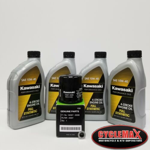 2008 Kawsaki VULCAN 900 CUSTOM Full Synthetic Oil Change Kit